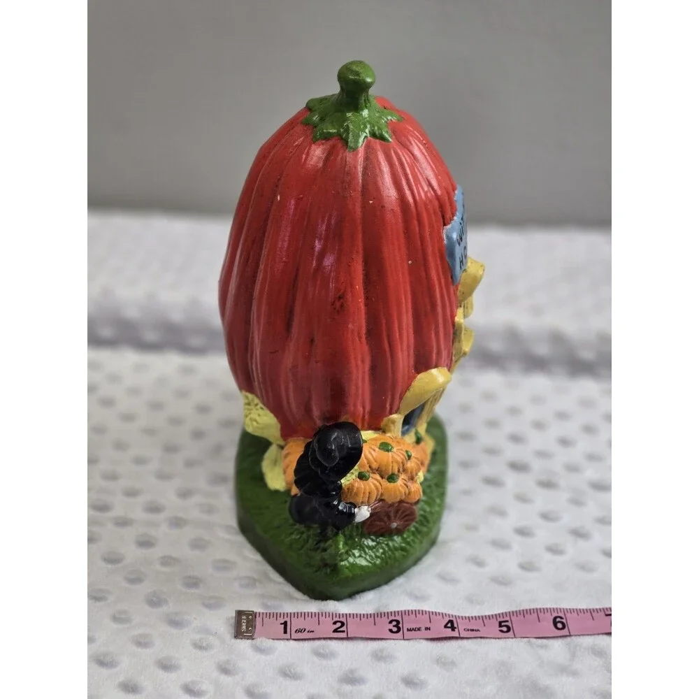 Vintage Halloween Handpainted Ceramic Witch 's  Pumpkin House Modern Lightcraft